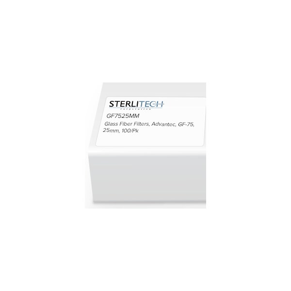 Glass Fiber Membrane Filters, GF-75, 25mm, PK100